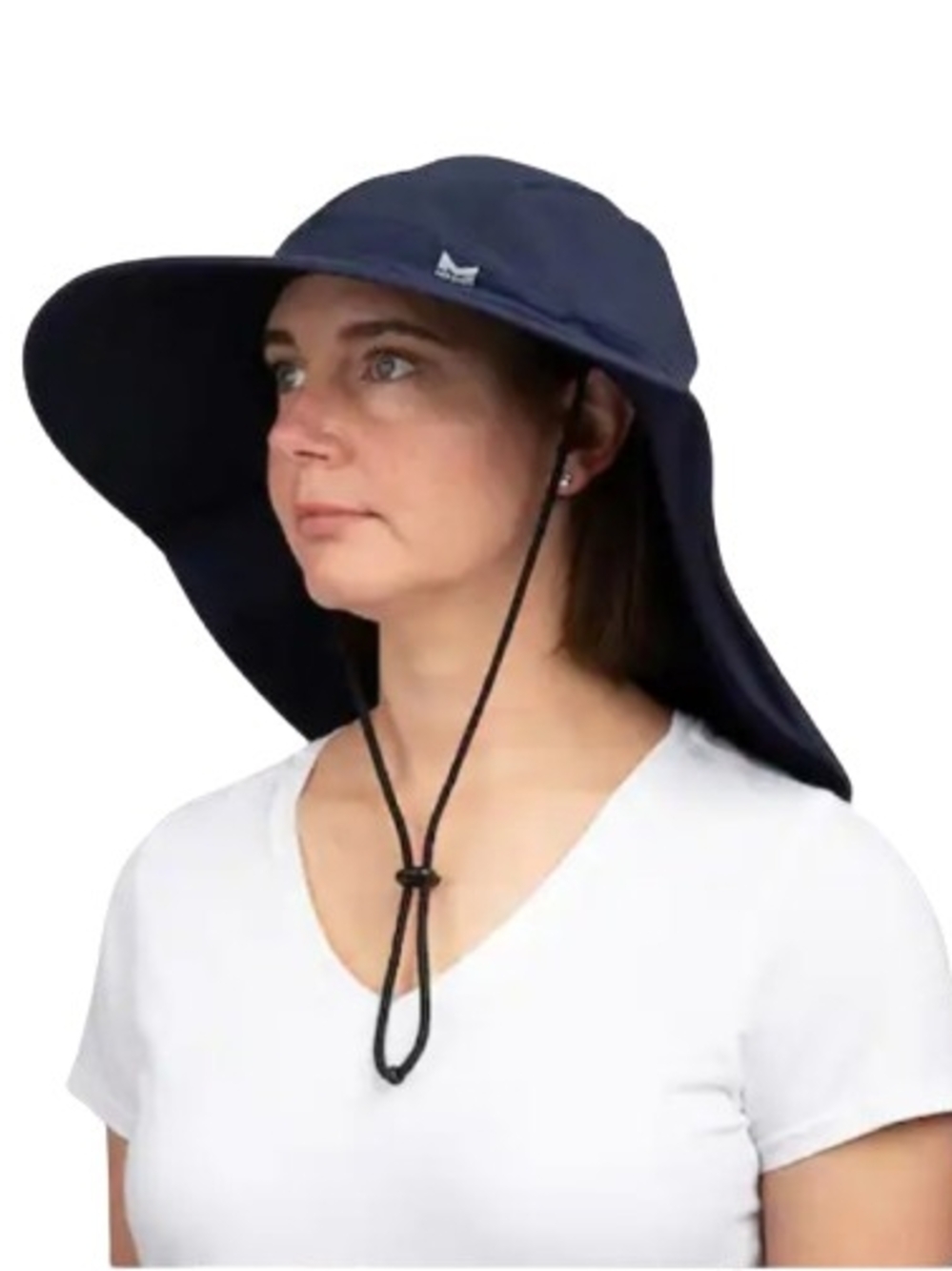 Sun Protection Wide Brim Hat - UPF 50 Sun Protection- Navy